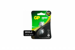 Батарейка литиевая дисковая  GP Lithium CR2032 - 2 шт. в блистере