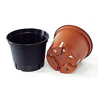Горшок для рассады 1л черный круглый