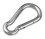 Карабин D5*50 мм пожарный из нержавеющей стали фиксатором