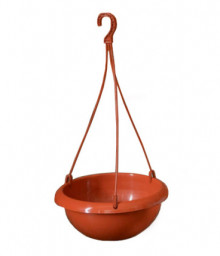 Кашпо пластиковое подвесное 4л Петуния Терракот Радуга