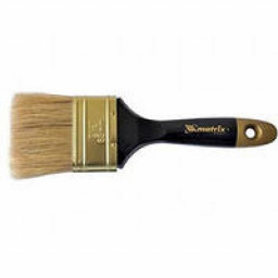 Кисть 2,5'' плоская с деревянной ручкой, натуральная щетина Профи  "MATRIX"