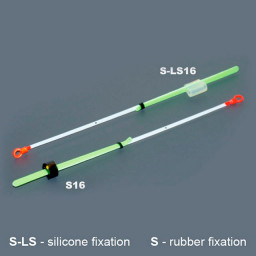 Кивок лавсановый двойной на силиконе NOD S-LS16 (120 мм, жёсткость 0,20) Helios