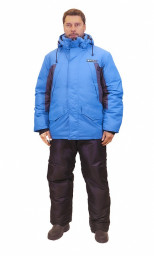 Костюм-поплавок зимний ФИШЕР -45, таслан Синий/Серый ONERUS