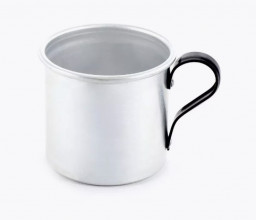 Кружка СЛЕДОПЫТ туристическая 0,25 л черная ручка алюминий