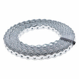 Лента перфорированная вентиляционная, "волна", 0.55 мм, LP VLN 1.2 см х 25 м, цинк Сибртех