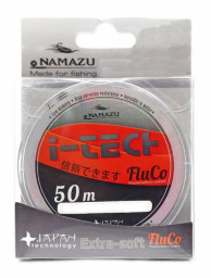 Леска Namazu I-Tech Fluco L-50 м, d-0,261 мм, test-5,12 кг, прозрачная