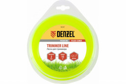 Леска триммерная DENZEL FLEX CORD D 2 мм L 15 м, круглая