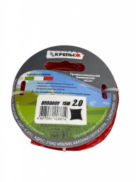 Леска триммерная КРЕПЫЖ  SIAT 2.0 АЛЮМИНИУМ ЗВЕЗДА 15М