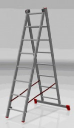 Лестница 2 х 12 алюминиевая Новая высота NV100