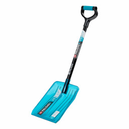 Лопата для уборки снега, поликарбонат, 260х310х870 мм, стальной черенок, LUXE Palisad