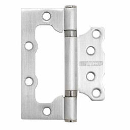 Петля 100х75 накладная АЛЛЮР 2BB CP 2,5мм хром без врезки 2шт в упаковке БЛИСТЕР