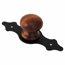 Ручка-кнопка модель 3 черная декоративная