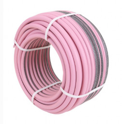 Шланг поливочный ТЭП d=3/4 19 мм Жук Fly розовый 25 м