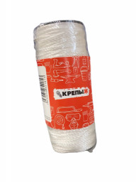 Шнур крученый полипропиленовый на катушке 1,2 мм 50 м белый КРЕПЫЖ