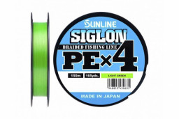Шнур Sunline SIGLON PE×4 150M Light Green #0.3/5LB