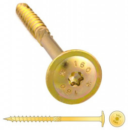 Шуруп 8*140 самонарезающий д/дерева, прессшайба