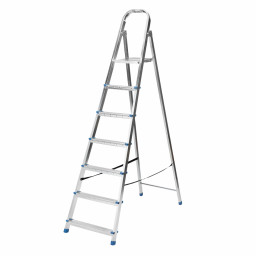 Стремянка, 7 ступеней, стальная, оцинкованная Сибртех