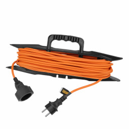 Удлинитель-шнур силовой Garden Series, б/з, ПВС, 20м, 1 розетка, 2 x 1,5 мм, Denzel