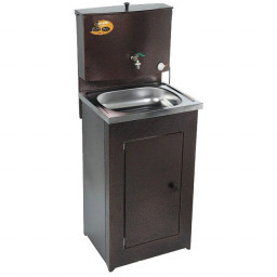 Умывальник дачный ЛЮКС с подогревом, нержавеющая мойка, медь